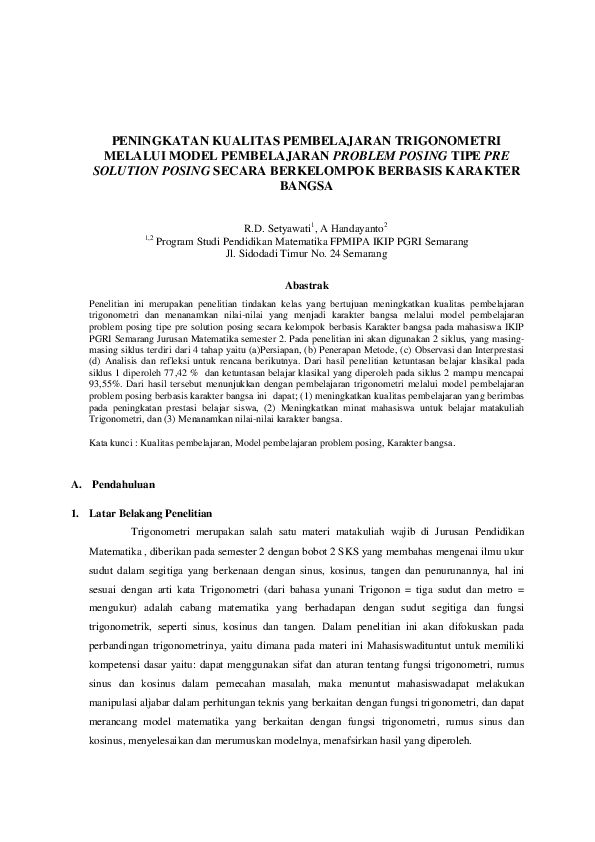 (PDF) Peningkatan Kualitas Pembelajaran Trigonometri Melalui Model ...
