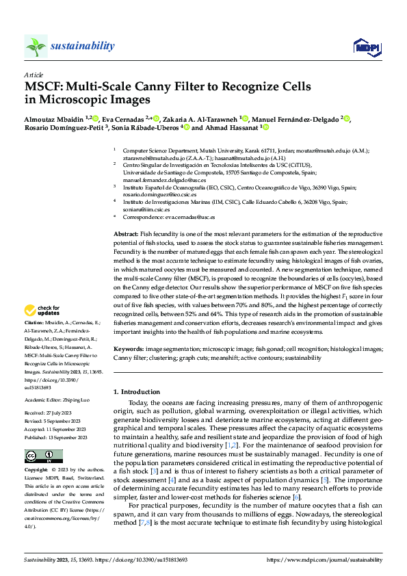 (PDF) MSCF: Multi-Scale Canny Filter to Recognize Cells in Microscopic ...
