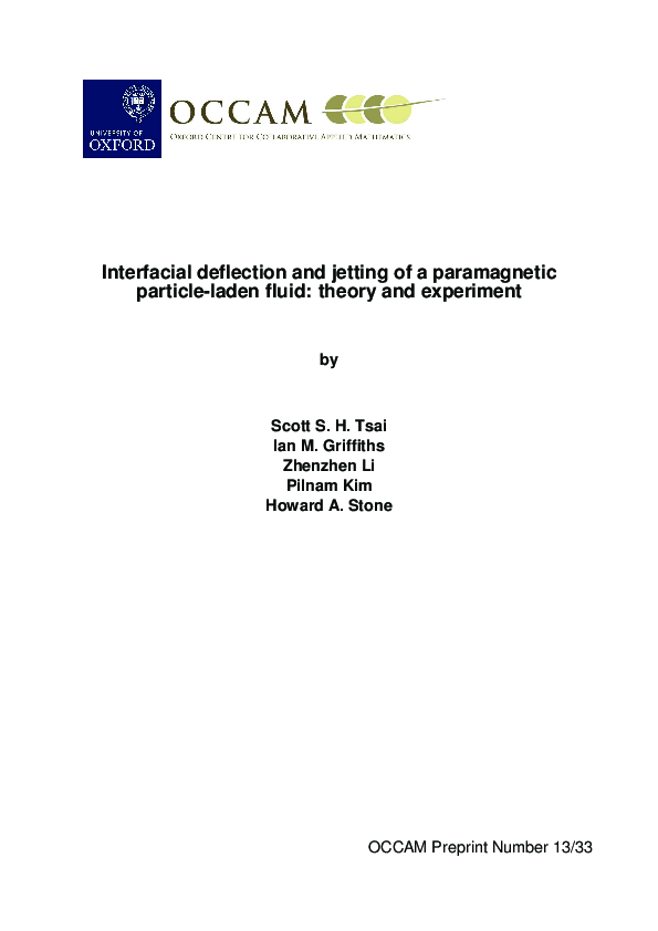 (PDF) Interfacial deflection and jetting of a paramagnetic particle ...