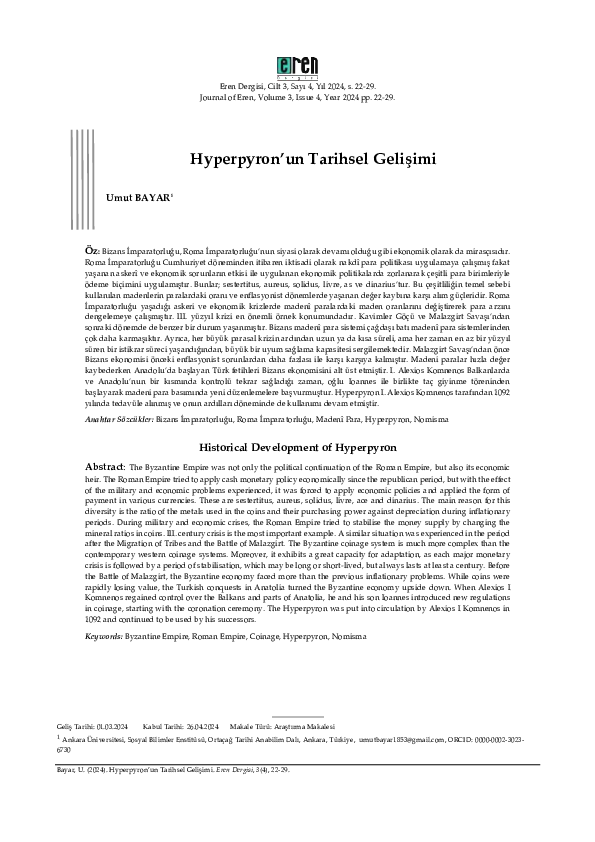 (PDF) Hyperpyron'un Tarihsel Gelişimi