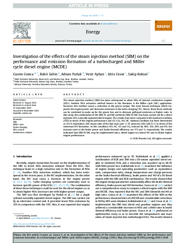 (PDF) Investigation of the effects of the steam injection method (SIM ...