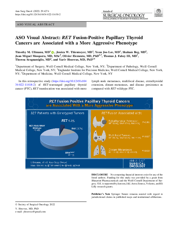 (PDF) ASO Visual Abstract: RET Fusion-Positive Papillary Thyroid ...