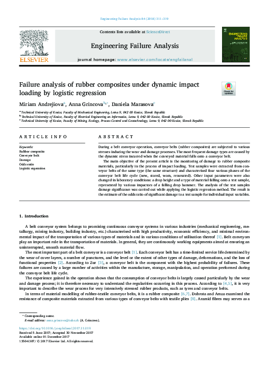 (PDF) Failure analysis of rubber composites under dynamic impact ...