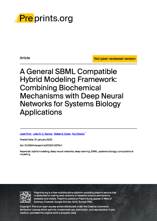 (PDF) A General SBML Compatible Hybrid Modeling Framework: Combining ...