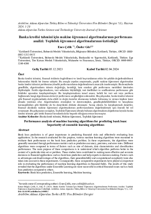 (PDF) Performance analysis of machine learning algorithms for ...