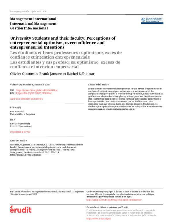 (PDF) University Students and their faculty: Perceptions of ...