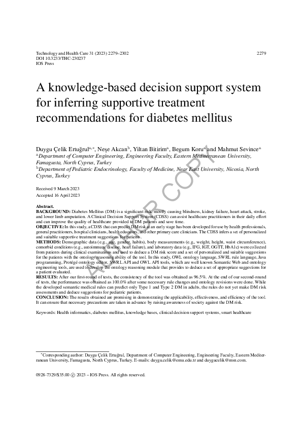 (PDF) A knowledge-based decision support system for inferring ...