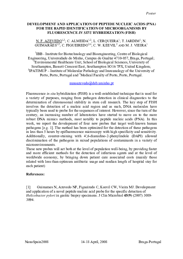 (PDF) Development and application of Peptide Nucleic Acid Fluorescence ...