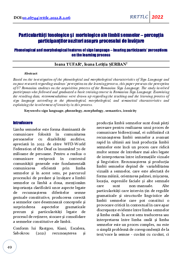 (PDF) Phonological and morphological features of sign language ...