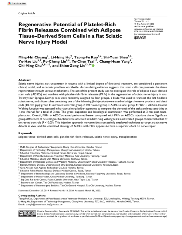 (PDF) Regenerative Potential of Platelet Rich Fibrin (PRF) for Curing ...