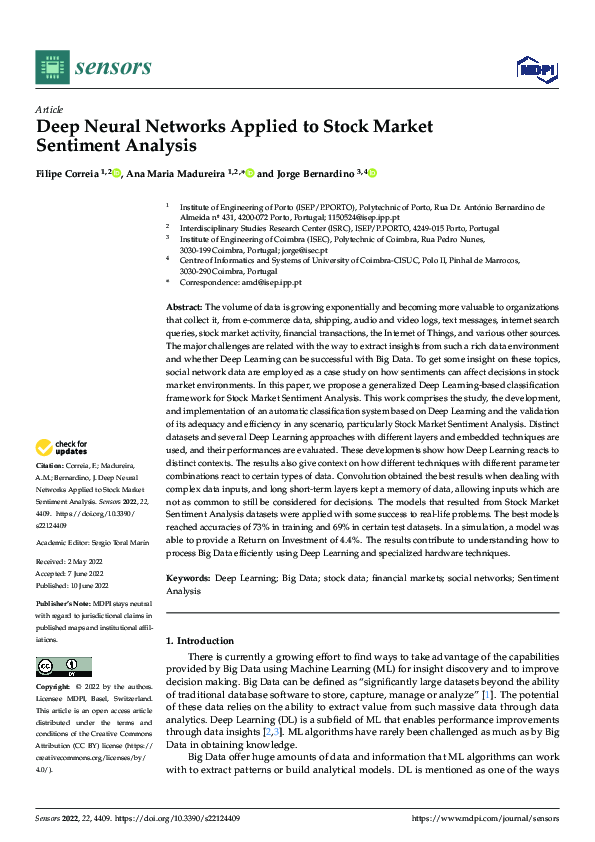 (PDF) Deep Neural Networks Applied to Stock Market Sentiment Analysis