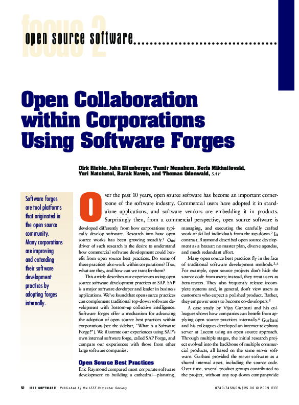 (PDF) Open Source Best Practices