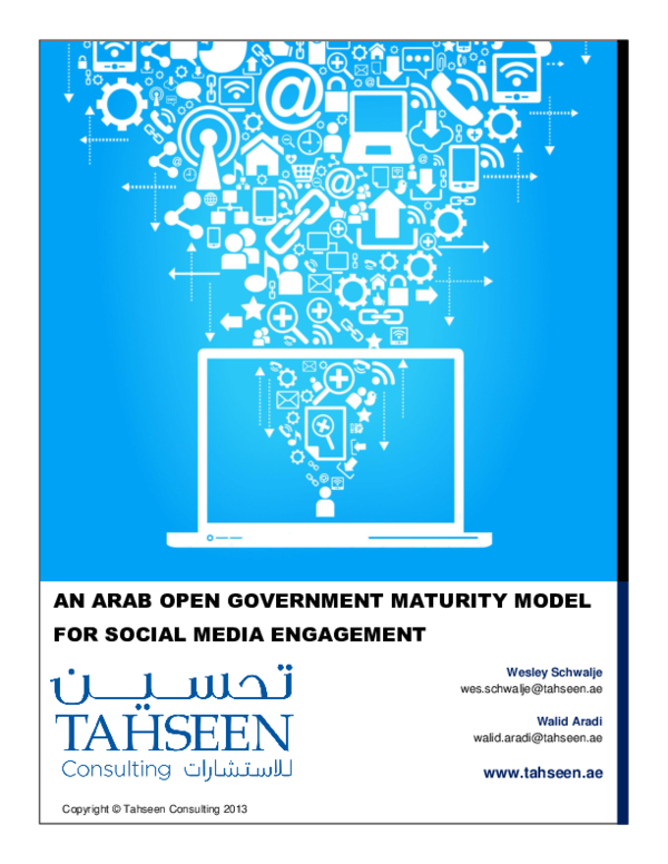 (PDF) An Arab Open Government Maturity Model for Social Media Engagement