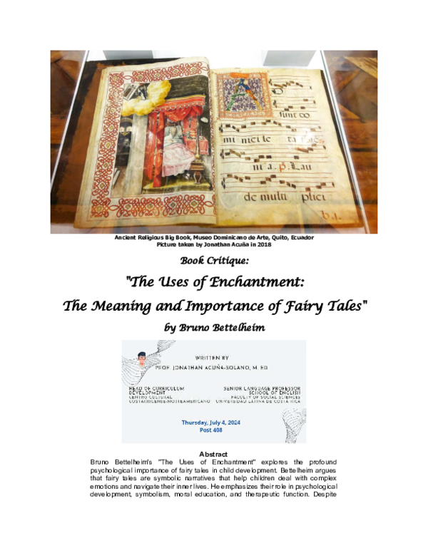 (PDF) The Uses of Enchantment