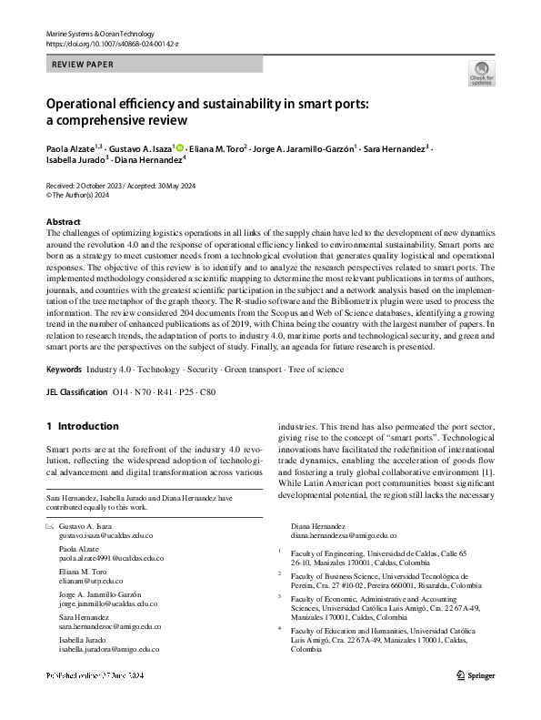 (PDF) Operational efficiency and sustainability in smart ports: a ...