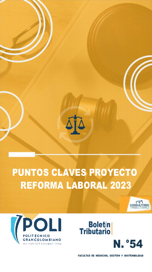 (PDF) Boletín: Puntos claves proyecto de reforma laboral 2023