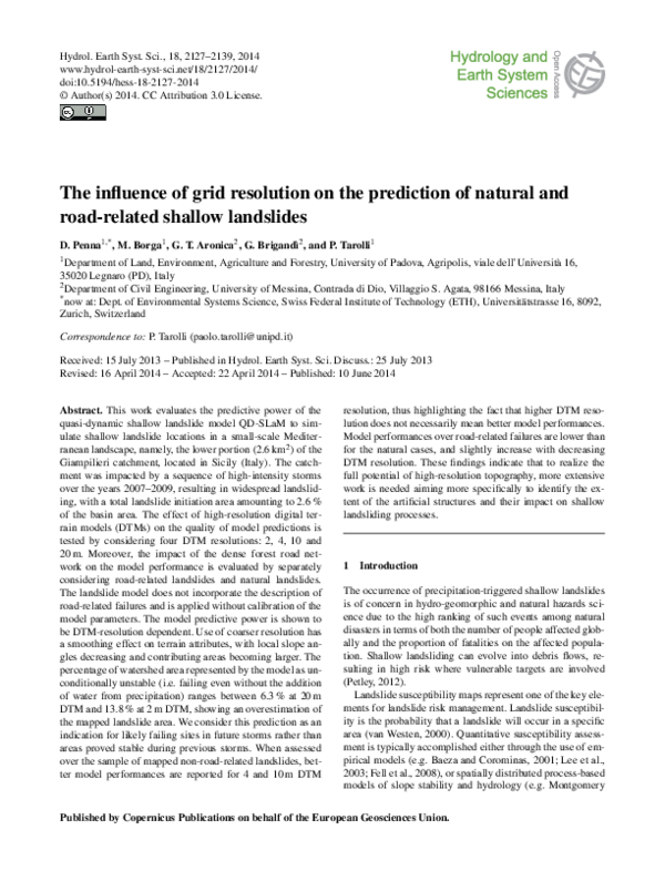 (PDF) The influence of grid resolution on the prediction of natural and ...