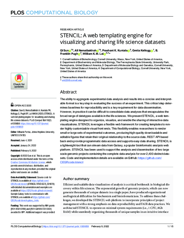 (PDF) STENCIL: A web templating engine for visualizing and sharing life ...