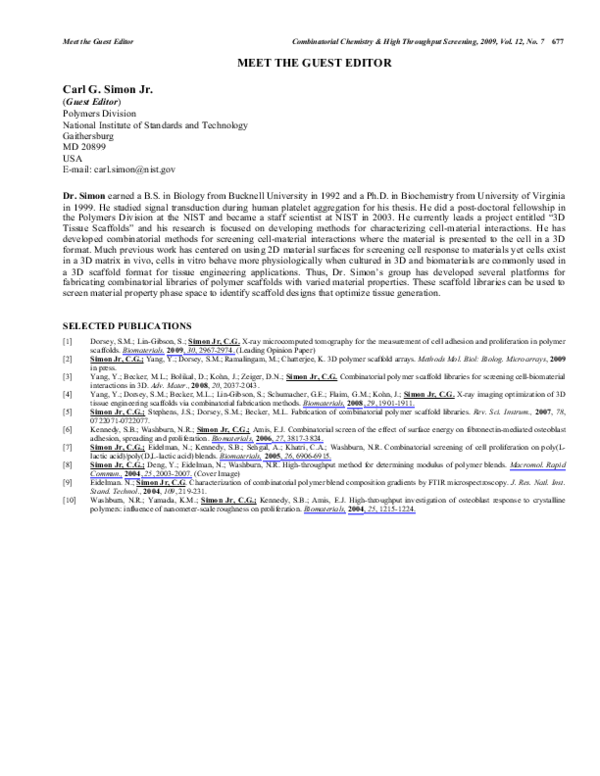 (PDF) Meet the Guest Editor