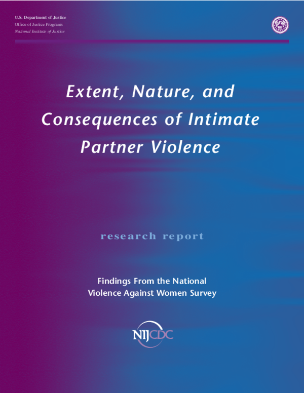 (PDF) Extent, nature, and consequences of intimate partner violence