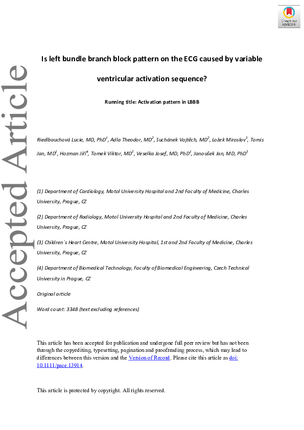 (PDF) Is left bundle branch block pattern on the ECG caused by variable ...