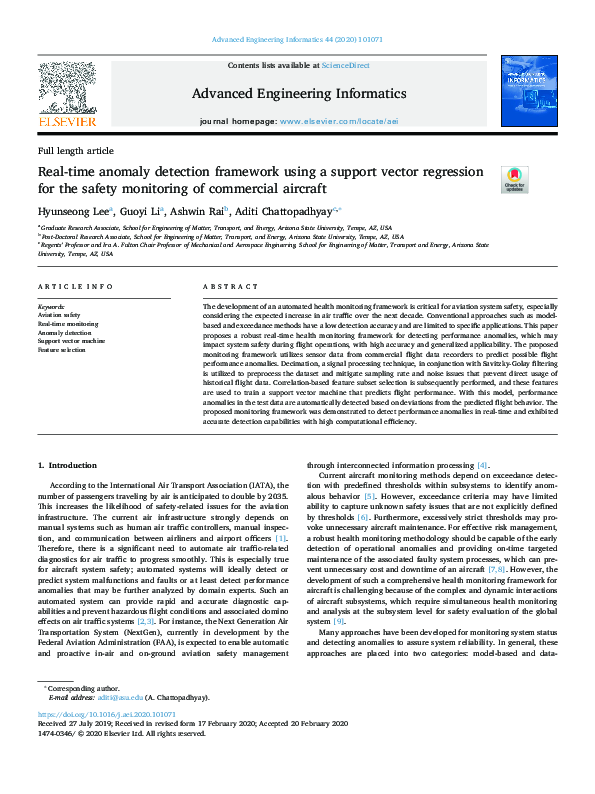 (PDF) Real-time anomaly detection framework using a support vector ...
