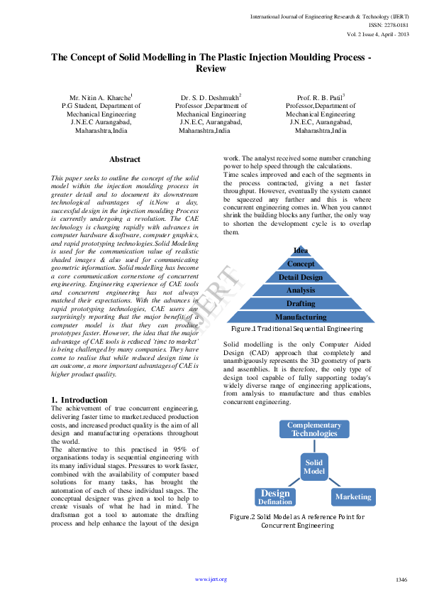 (PDF) The Concept of Solid Modelling in The Plastic Injection Moulding ...