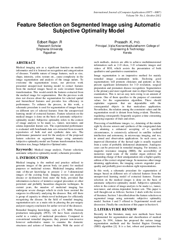 (PDF) Feature Selection on Segmented Image using Automatic Subjective ...