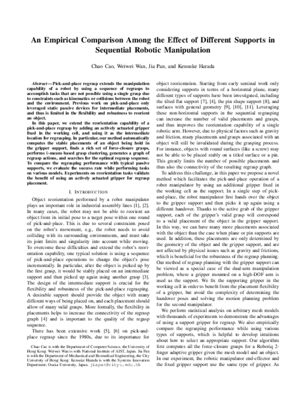 (PDF) An empirical comparison among the effect of different supports in ...