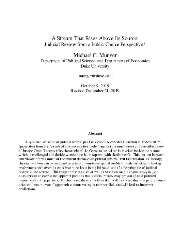 (PDF) A Stream That Rises above Its Source: Judicial Review from a ...