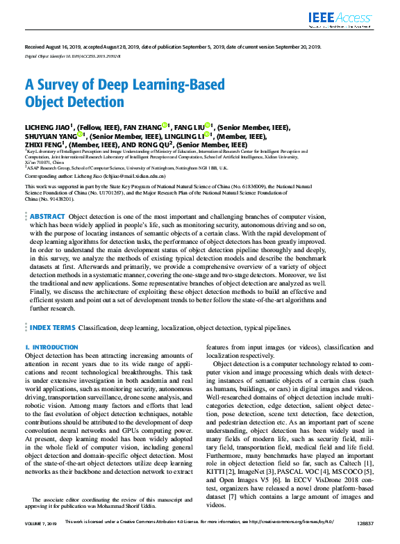 (PDF) A Survey of Deep Learning-Based Object Detection