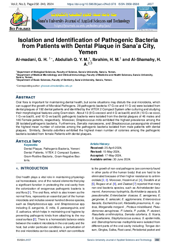 (PDF) Isolation and Identification of Pathogenic Bacteria from Patients ...