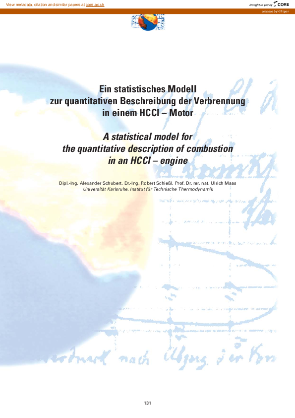 (PDF) A statistical model for the quantitative description of ...