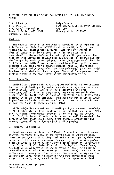 (PDF) Physical, Chemical and Sensory Evaluation of High and Low Quality ...