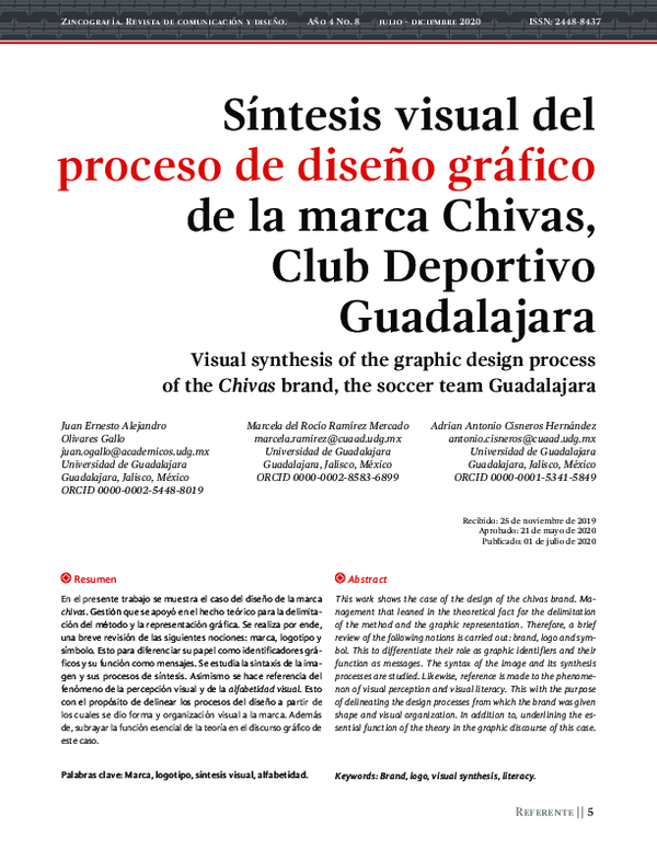 (PDF) Síntesis visual del proceso de diseño gráfico de la marca Chivas ...