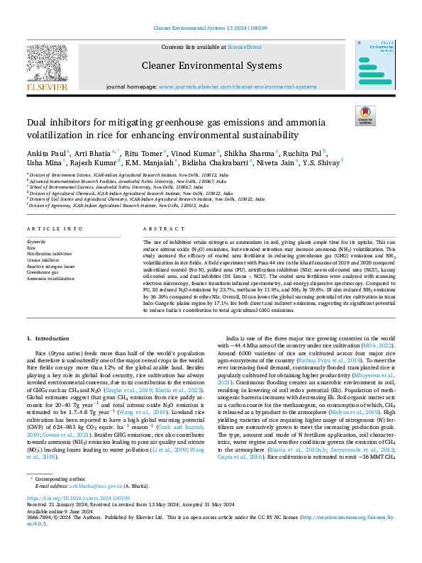 (PDF) Dual inhibitors for mitigating greenhouse gas emissions and ...