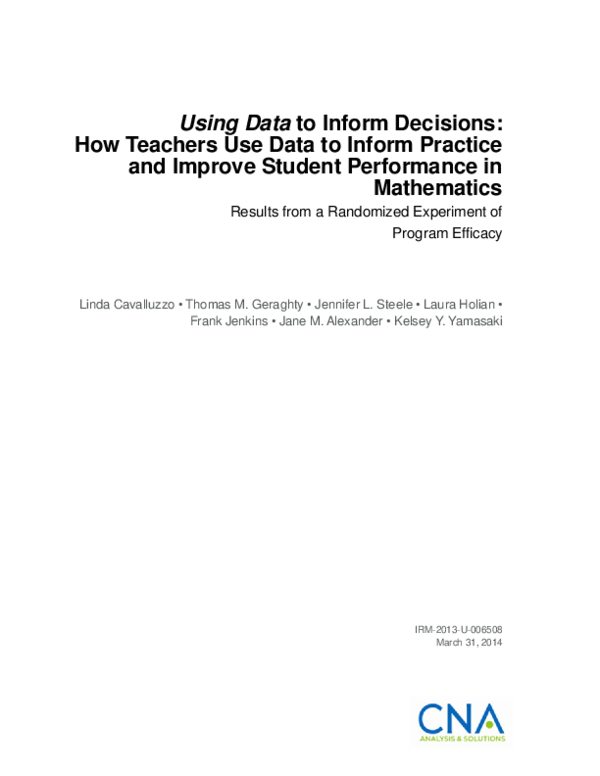 (PDF) Using Data