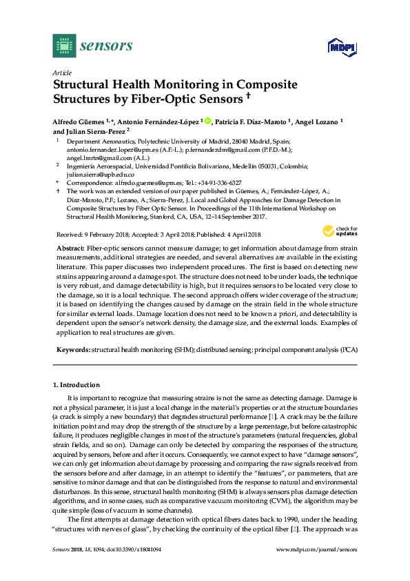 (PDF) Structural Health Monitoring in Composite Structures by Fiber ...