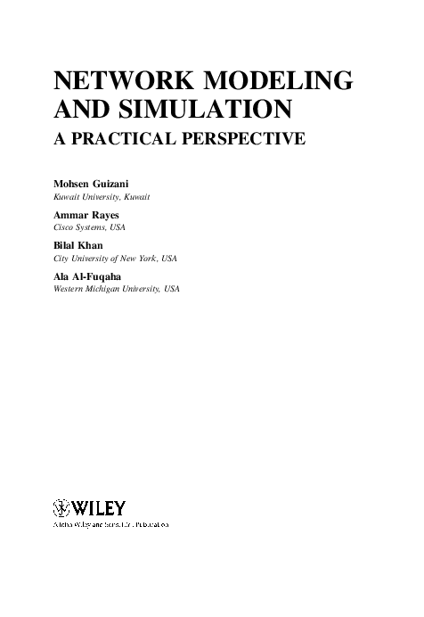 (PDF) Network Modeling and Simulation