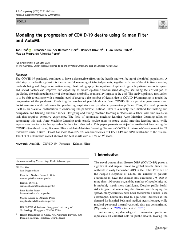 (PDF) RETRACTED ARTICLE: Modeling the progression of COVID-19 deaths ...