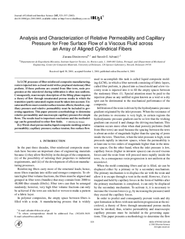 (PDF) Analysis and Characterization of Relative Permeability and ...