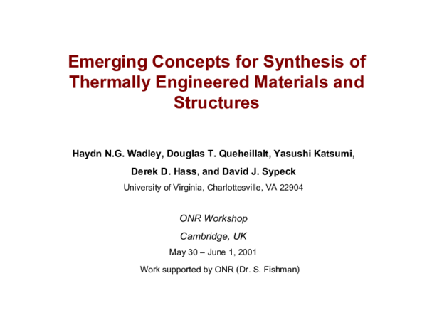 (PDF) Emerging Concepts for Synthesis of Thermally Engineered Materials ...