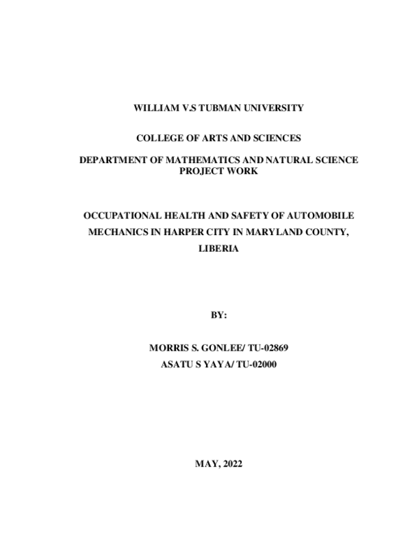 (PDF) FINAL PROJECT WORK
