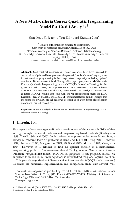 (PDF) A New Multi-criteria Convex Quadratic Programming Model for ...