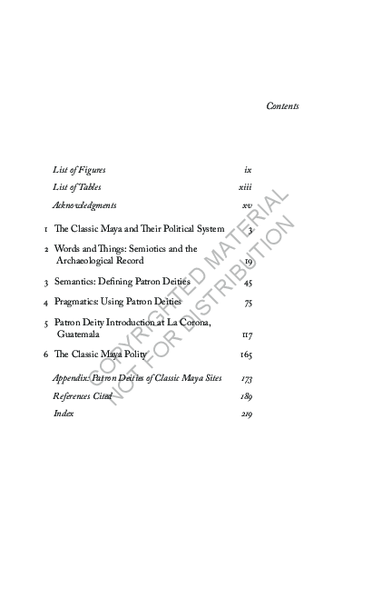 (PDF) Patron Deity Introduction at La Corona, Guatemala