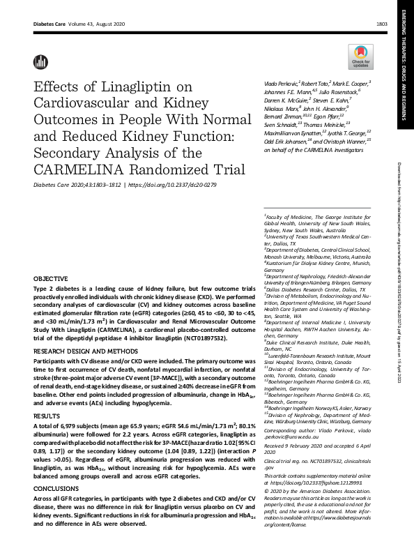 (PDF) Effects of Linagliptin on Cardiovascular and Kidney Outcomes in ...