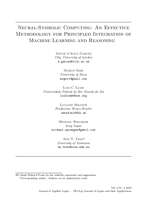  pdf neural symbolic computing an effective methodology for