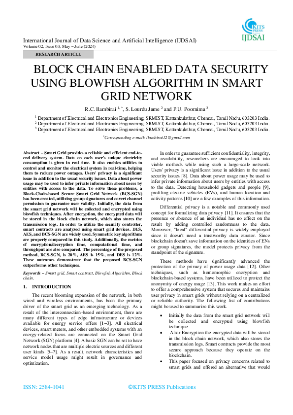 (PDF) BLOCK CHAIN ENABLED DATA SECURITY USING BLOWFISH ALGORITHM IN ...