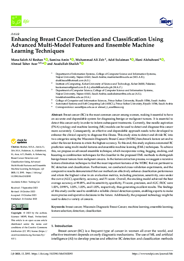 (PDF) Enhancing Breast Cancer Detection and Classification Using ...
