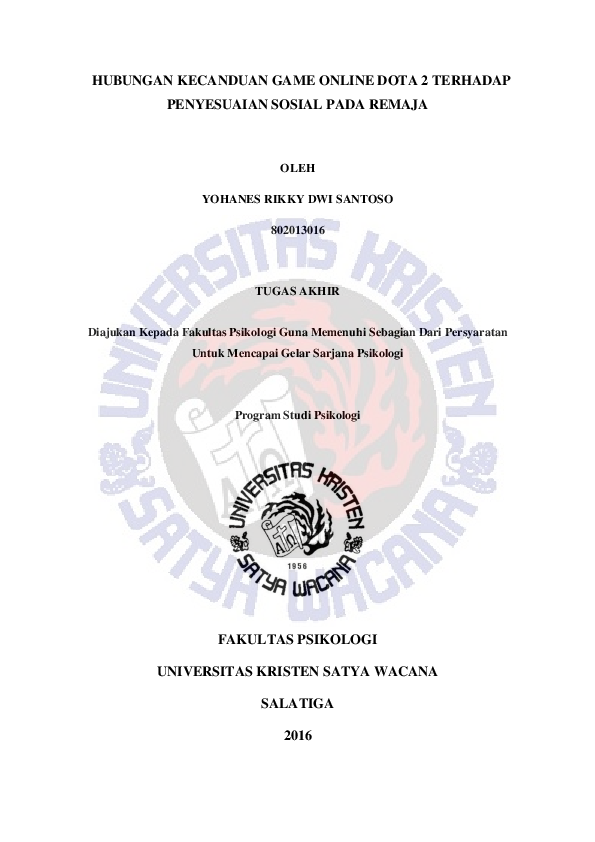  pdf hubungan kecanduan game online dota 2 terhadap penyesuaian sosial